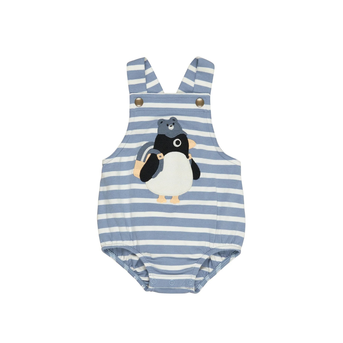 Huxbaby Percy Stripe Onesie | Lake