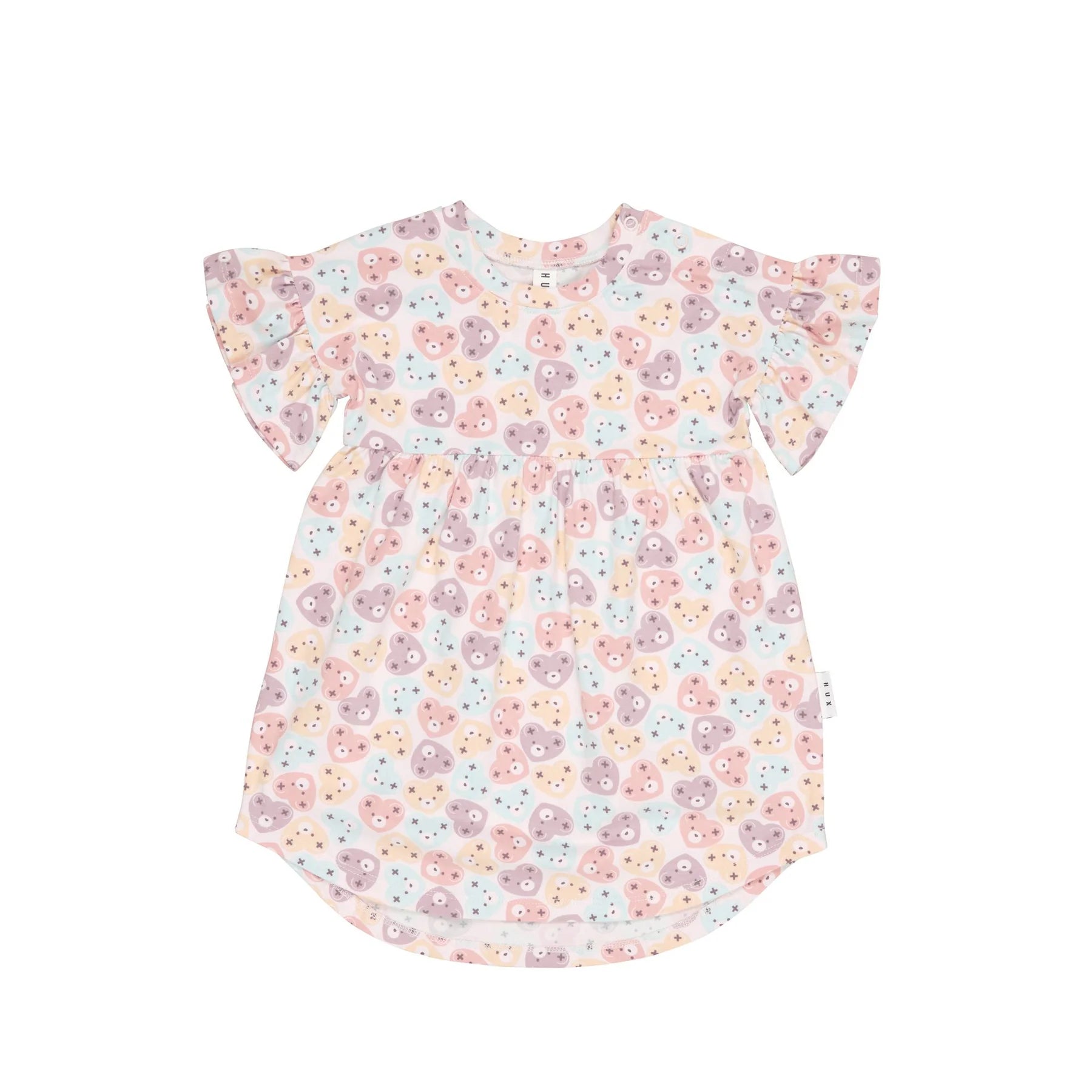 Huxbaby Heart Bear Frill Dress