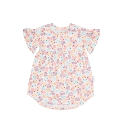 Huxbaby Heart Bear Frill Dress