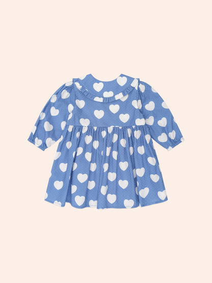Huxbaby Frill Heart Collar Dress