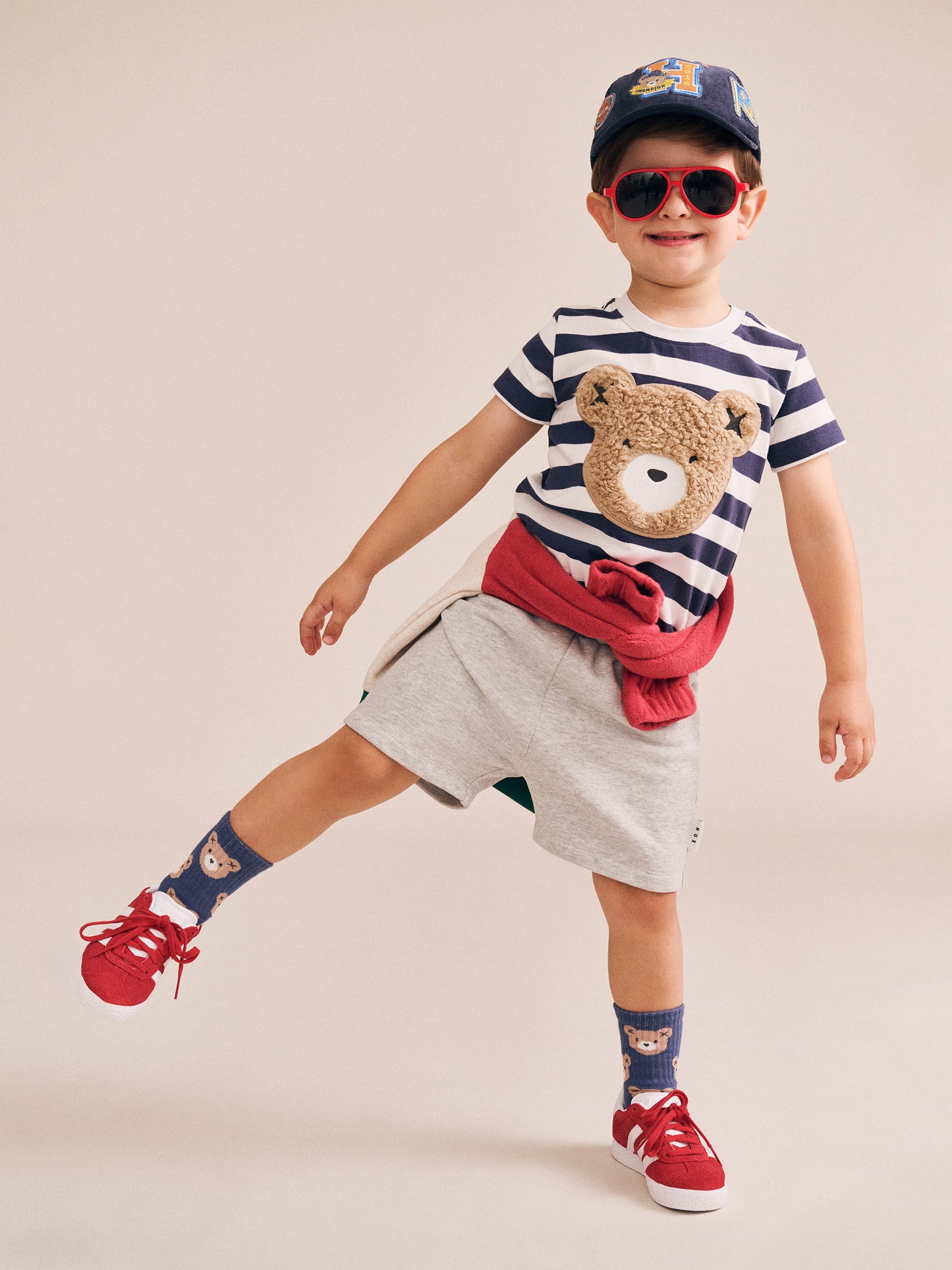 Huxbaby Furry Huxbear Stripe Tee