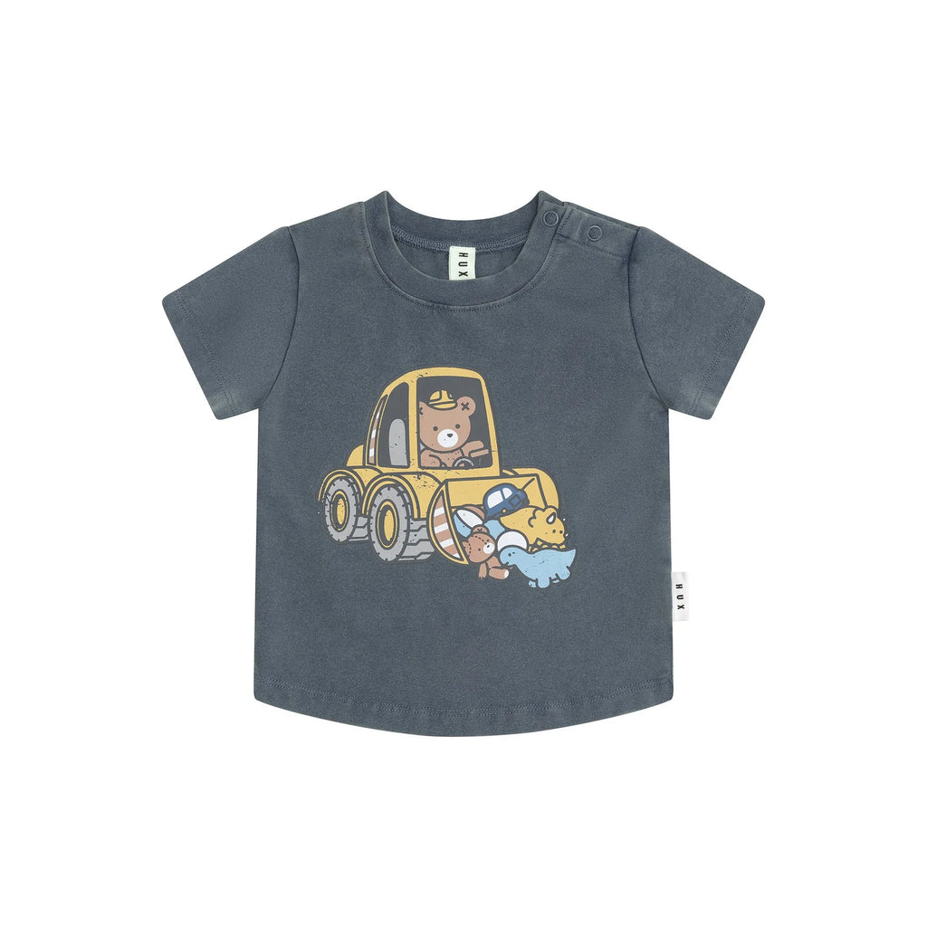 Huxbaby Digger Hux T-Shirt | Washed Navy