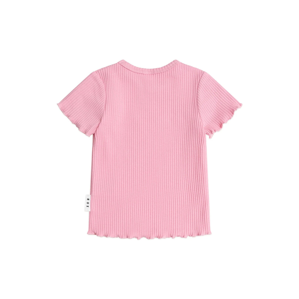 Huxbaby Pink Rib Tee