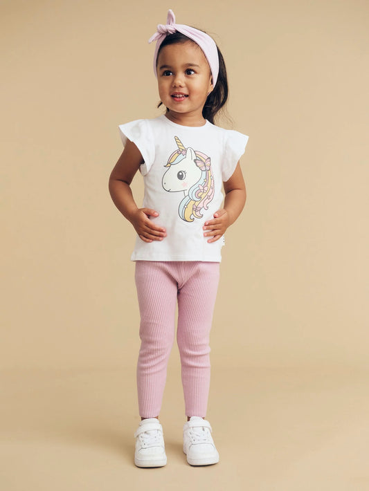 Huxbaby Mystic Unicorn T-Shirt | White