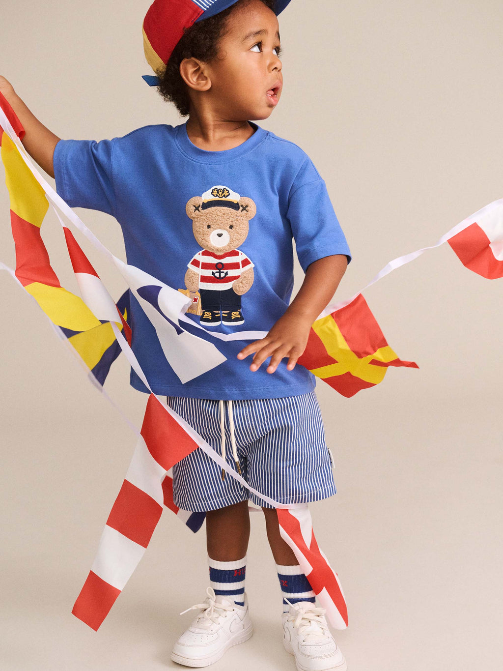 Huxbaby Nautical Hux Drop Shoulder Slouchy Tee