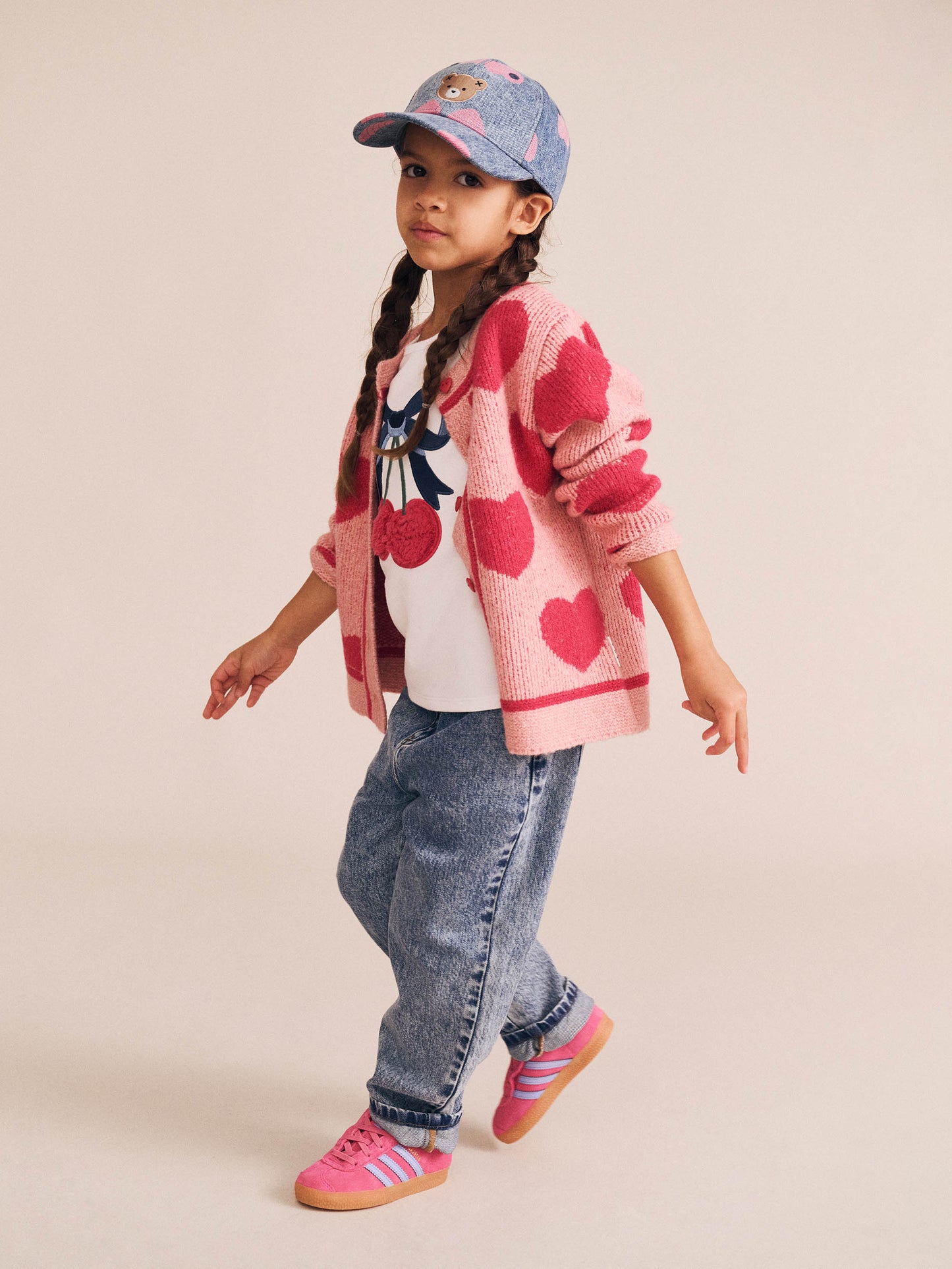 Huxbaby Cherry Bow Frill Sleeve Tee