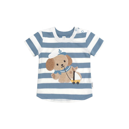 Huxbaby Sailor Pup Stripe T-Shirt