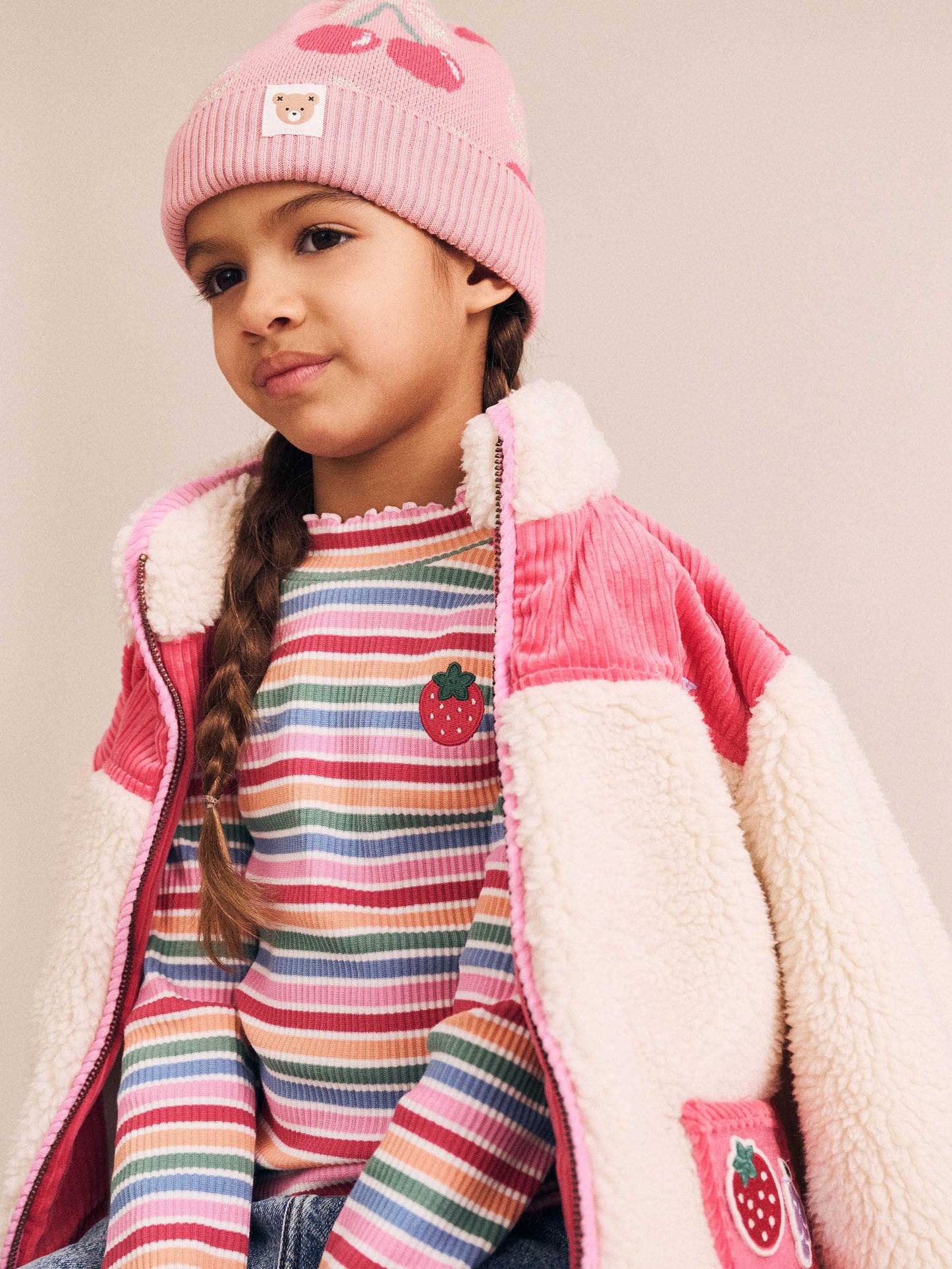 Huxbaby Tutti Frutti Stripe Rib Skivvy