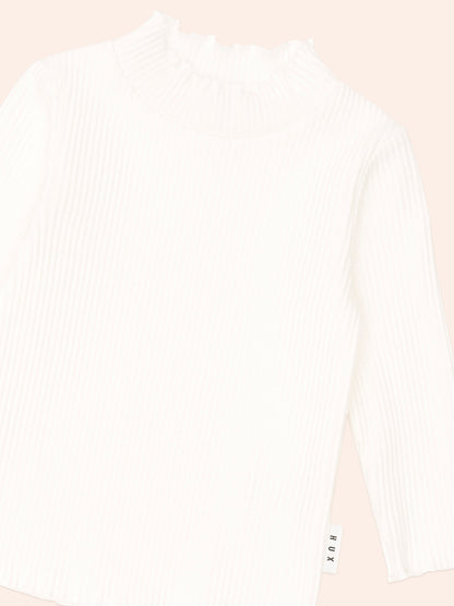 Huxbaby Almond Milk Ribbed Skivvy