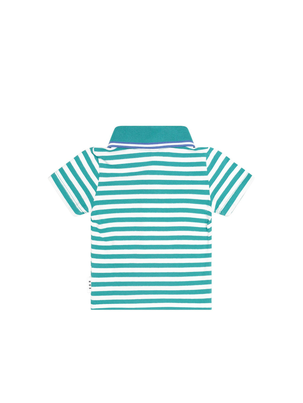 Huxbaby Green Stripe Polo