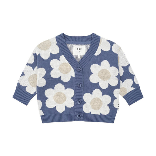 Huxbaby Midnight Daisy Boxy Cardi