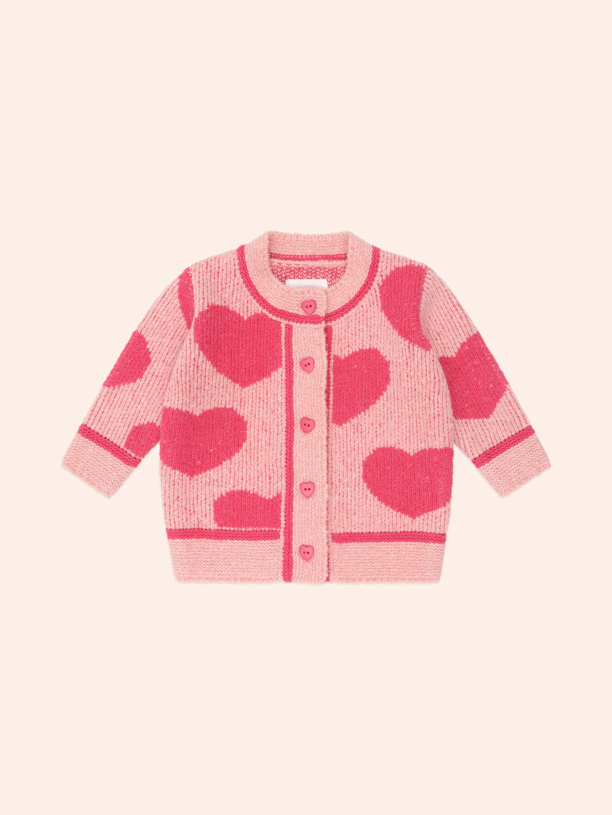 Huxbaby Heart Tipped Cardi