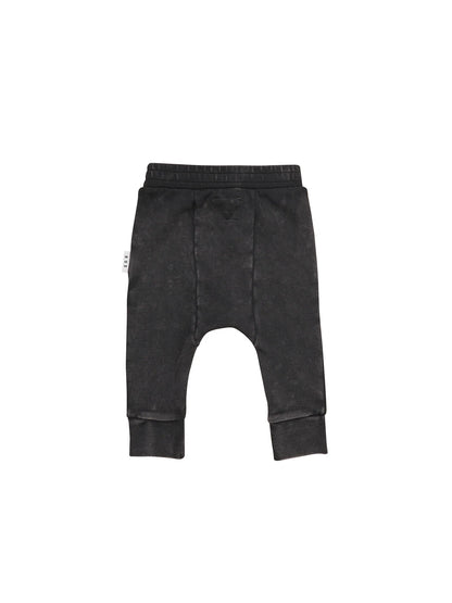 Huxbaby Vintage Black Pocket Drop Crotch Pant