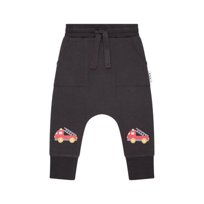 Huxbaby Fire Truck Drop Crotch Pant