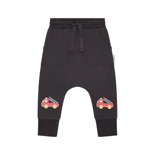 Huxbaby Fire Truck Drop Crotch Pant