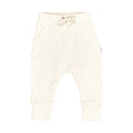 Huxbaby Drop Crutch Pant - Oat Marle