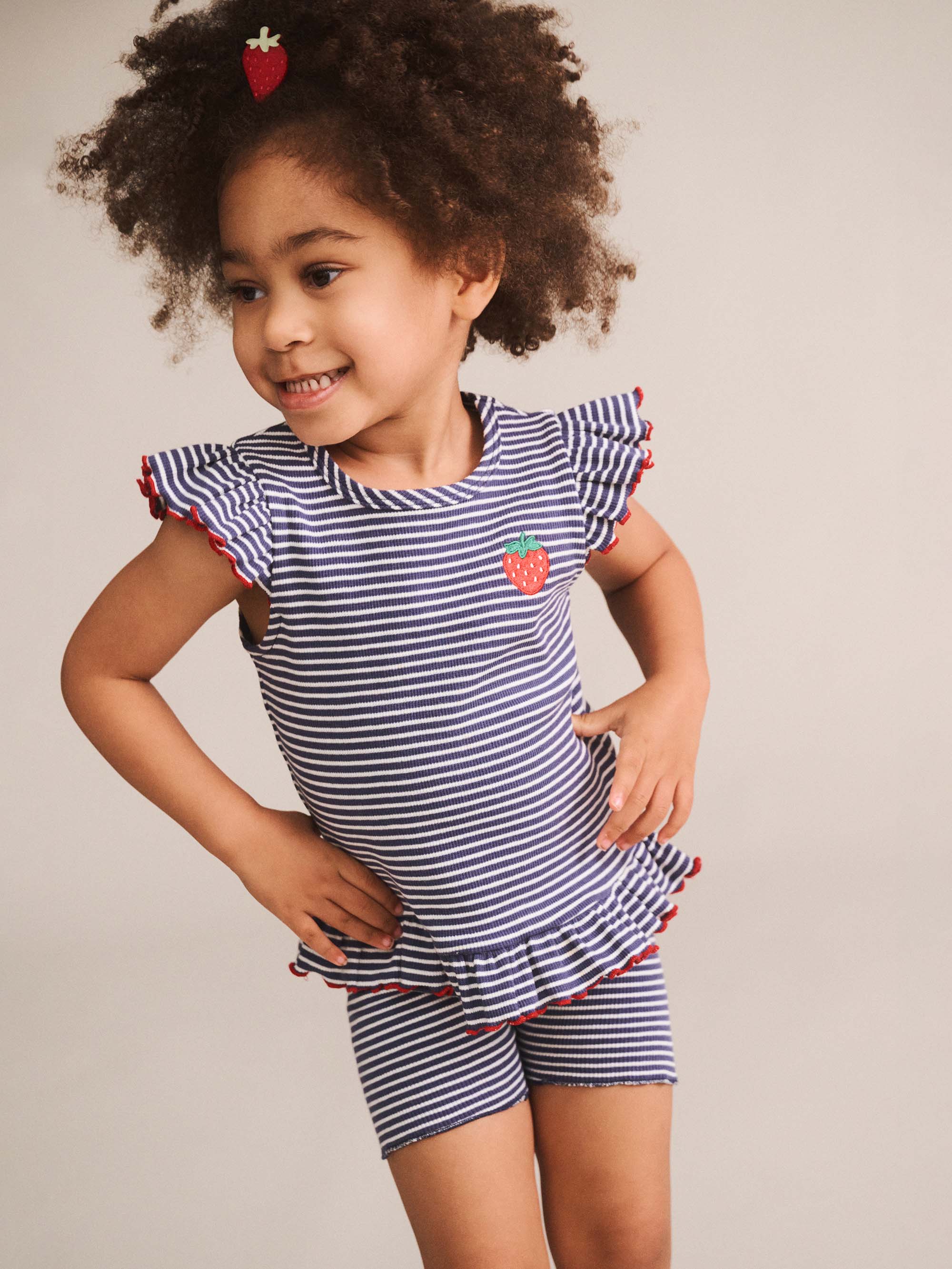 Huxbaby Ink Stripe Rib Bike Short