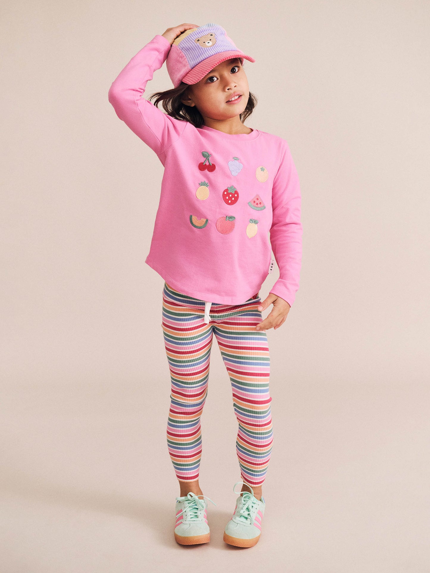 Huxbaby Tutti Frutti Stripe Legging