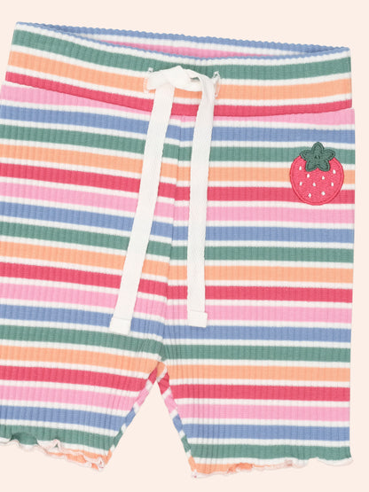 Huxbaby Tutti Frutti Stripe Bike Short