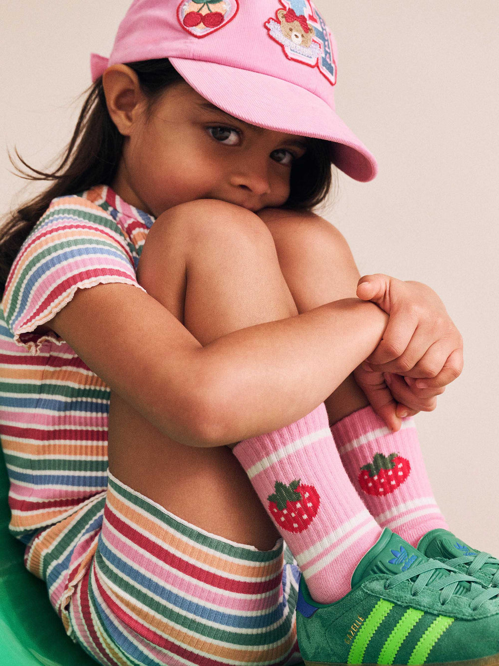 Huxbaby Tutti Frutti Stripe Bike Short