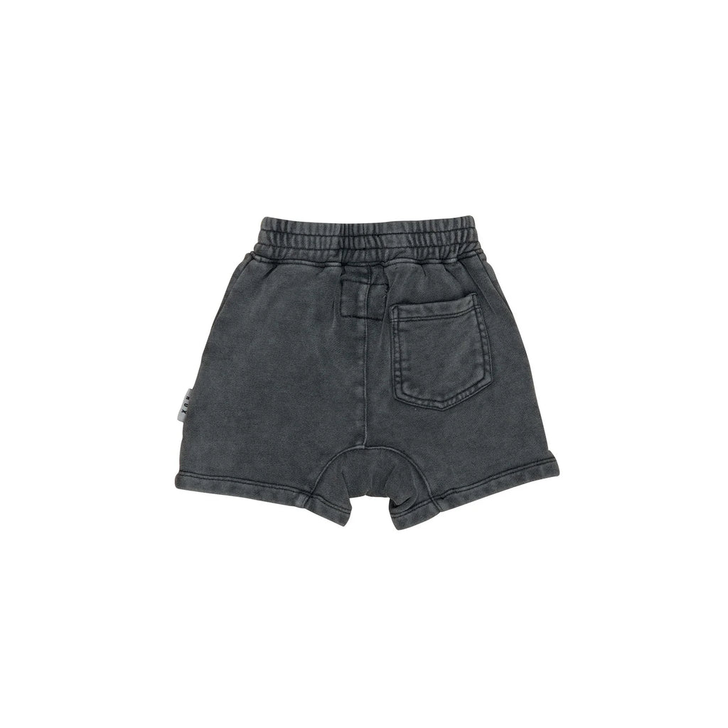 Huxbaby Vintage Black Jersey Slouch Shorts