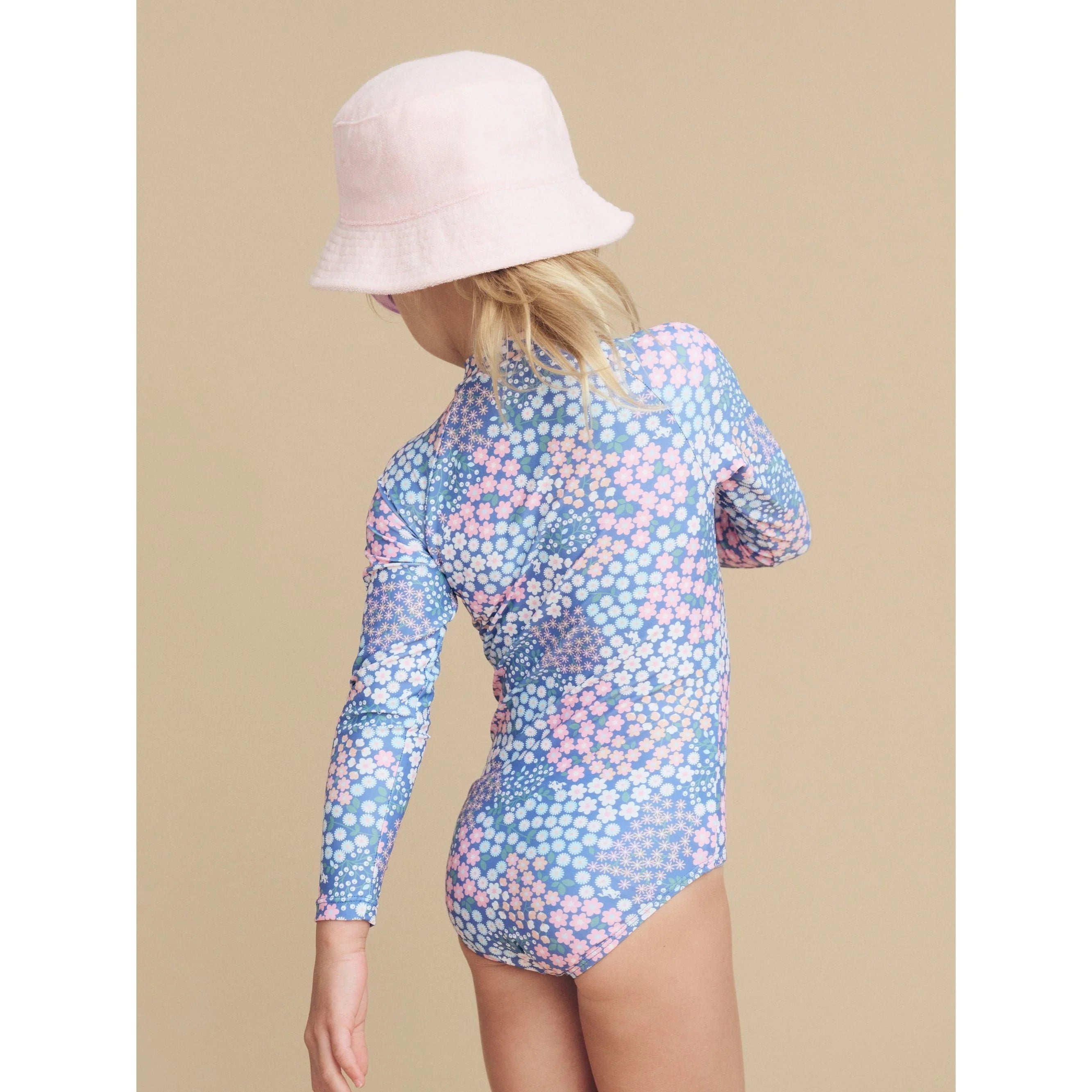 Huxbaby Garden Floral Zip Swimsuit