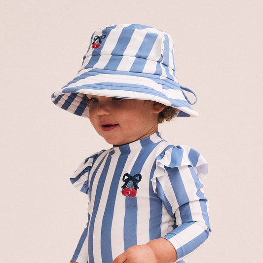 Huxbaby Vintage Stripe Bow Swimhat