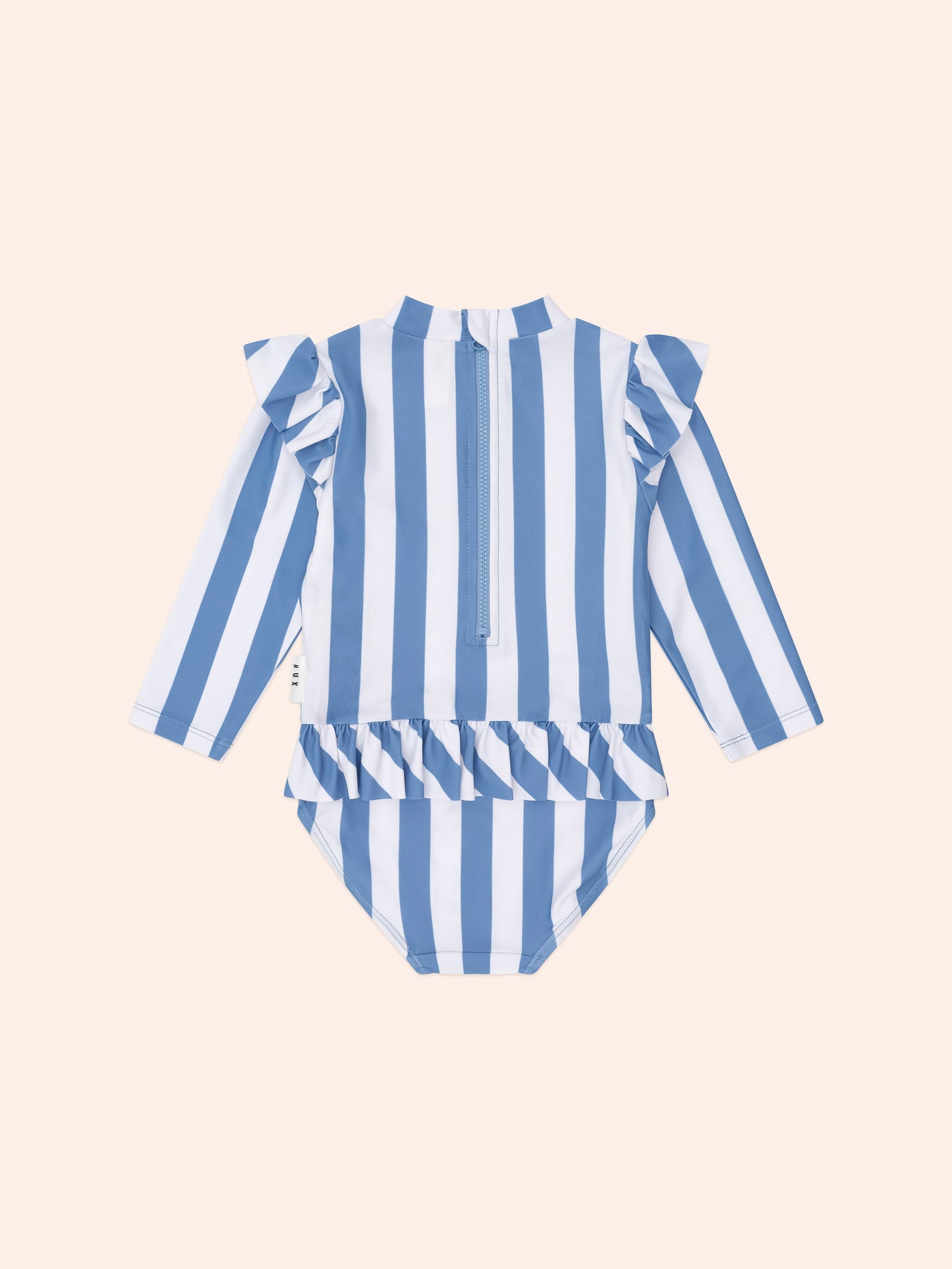 Huxbaby Vintage Stripe Cherry Peplum Swimsuit