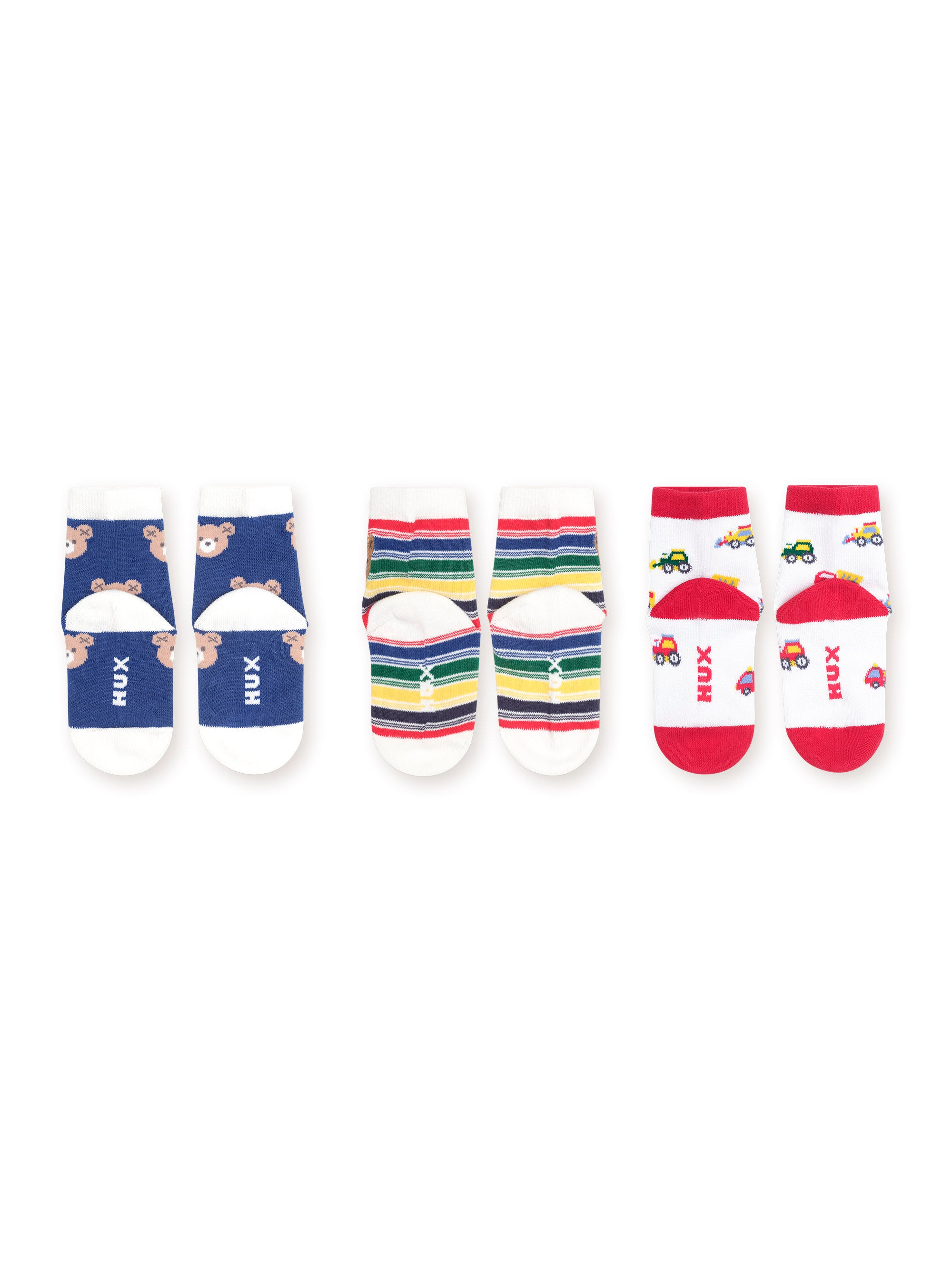 Huxbaby 3Pk Boys Socks
