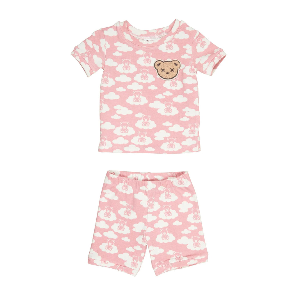 Huxbaby Cloud Bear Dusty Rose Pyjama Set