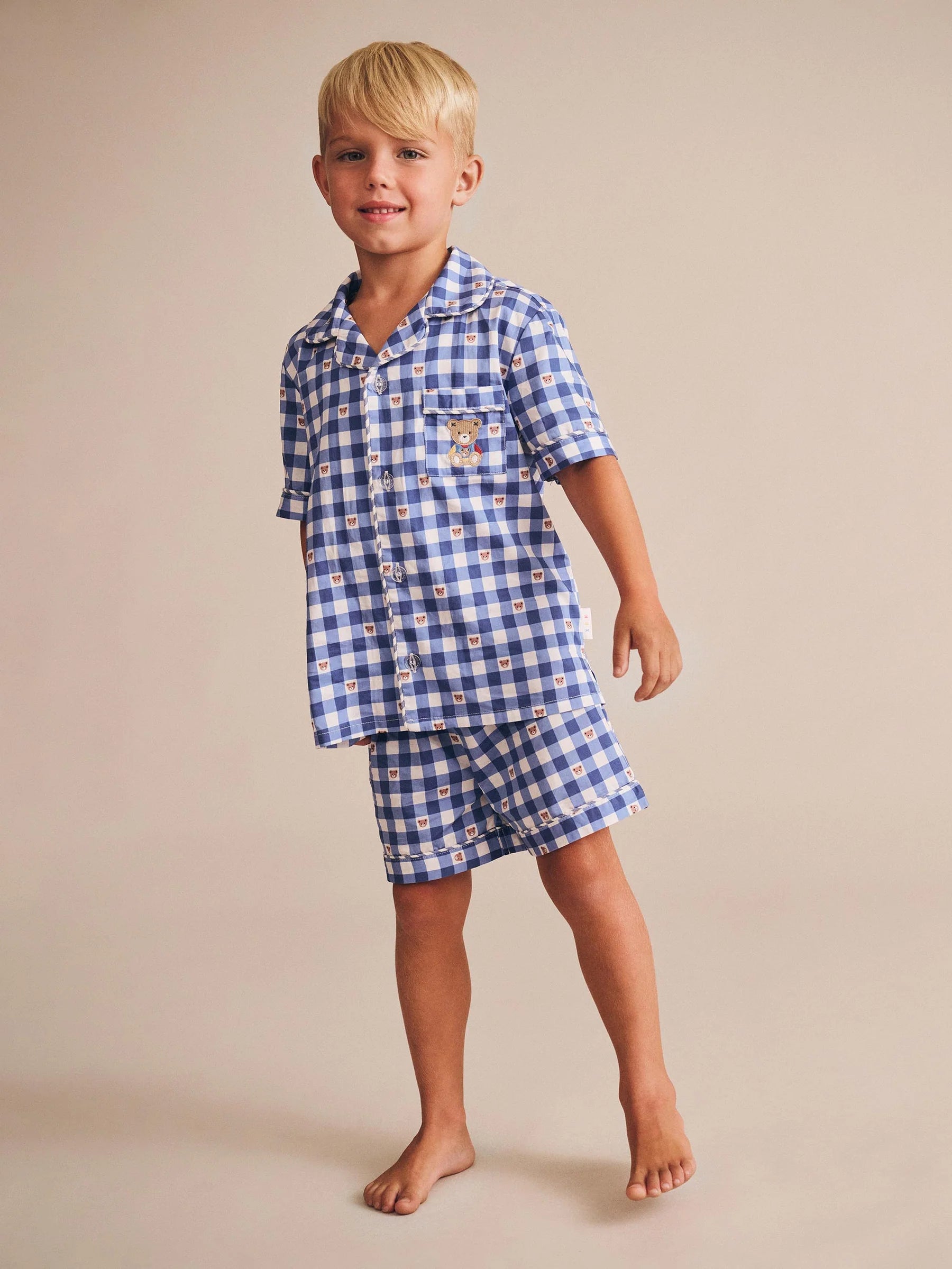 Huxbaby Huxbear Check PJs