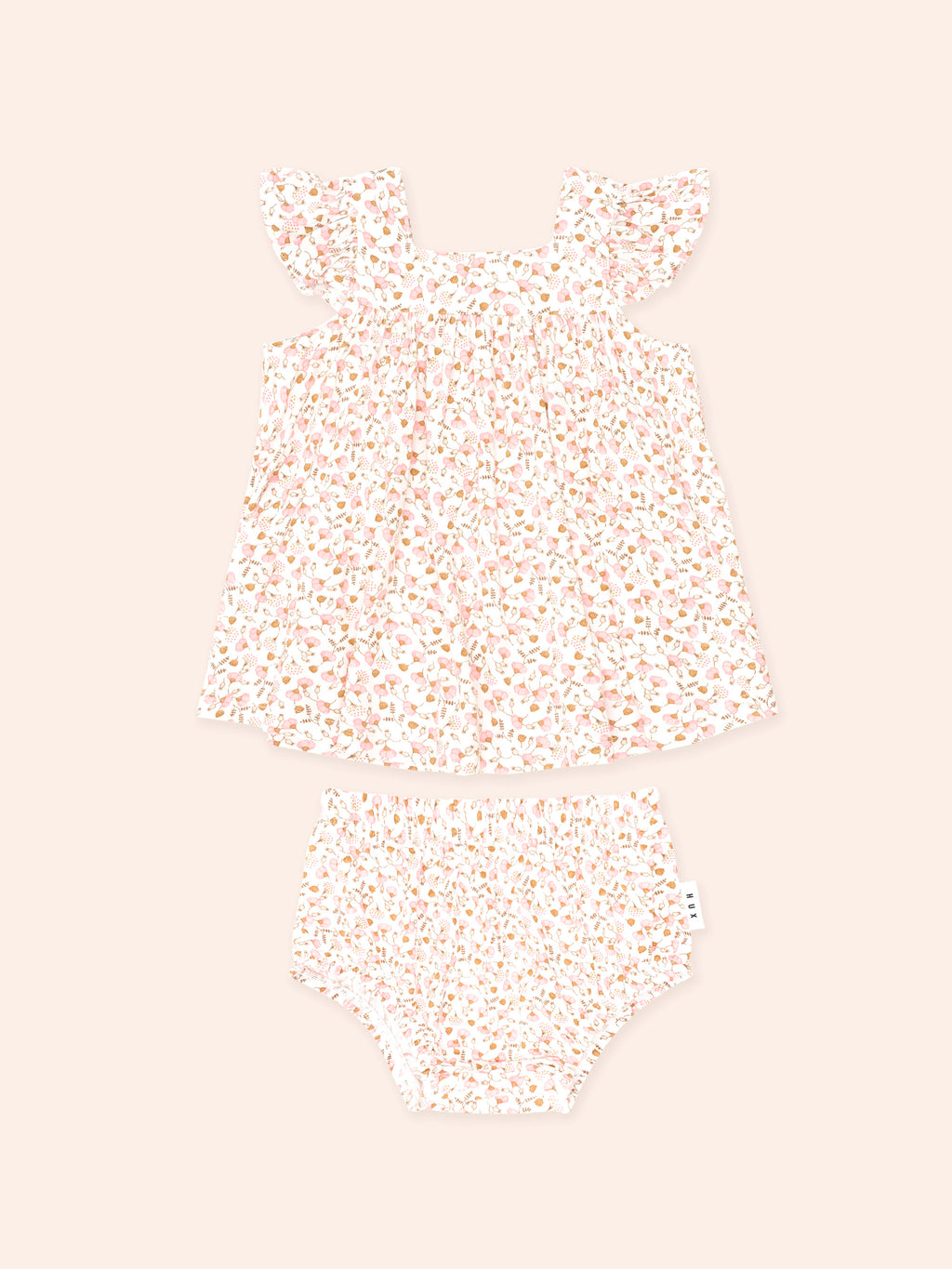 Huxbaby Ditsy Floral 2Pc Top And Bloomer Set