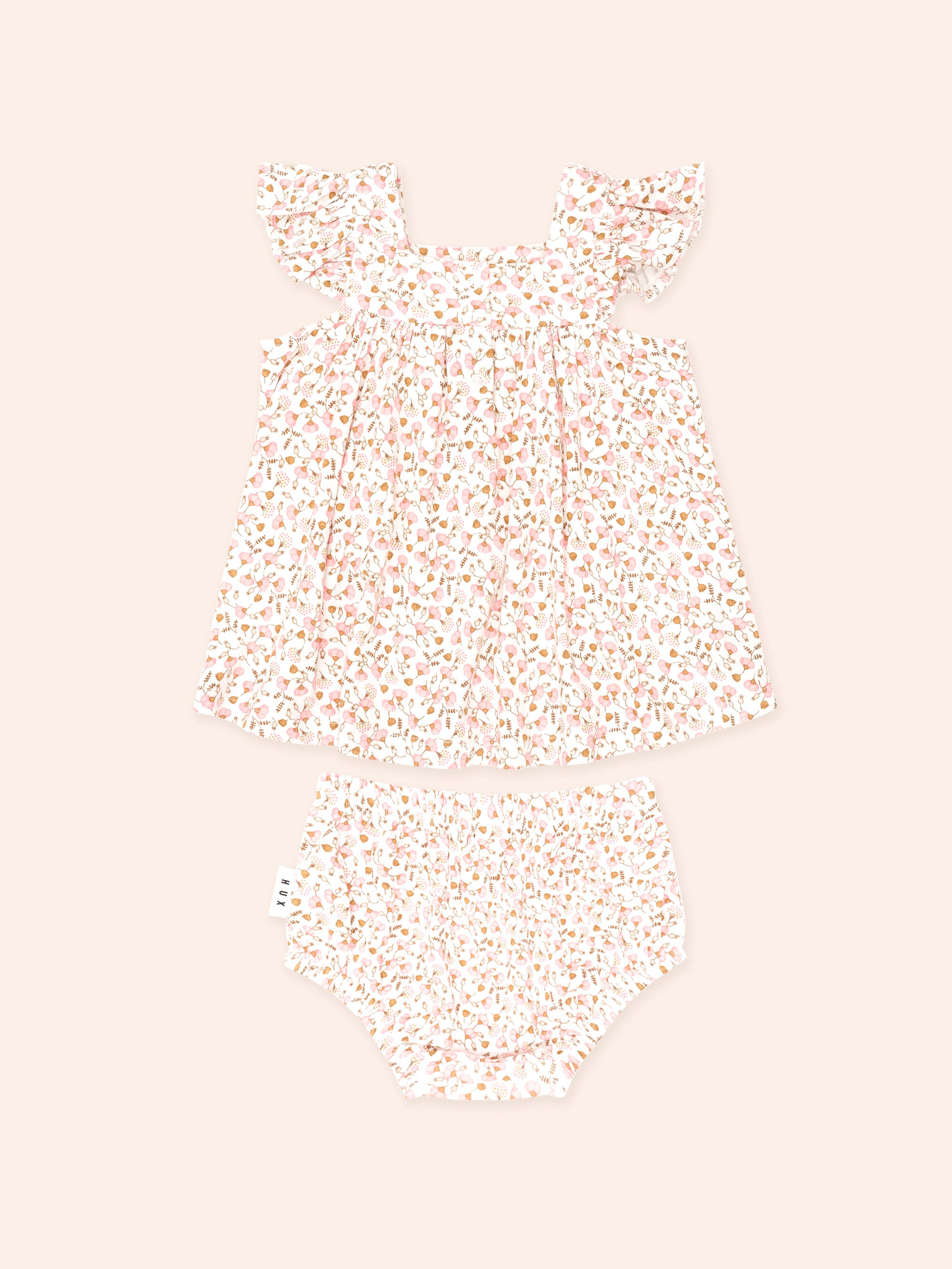 Huxbaby Ditsy Floral 2Pc Top And Bloomer Set
