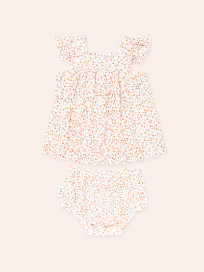 Huxbaby Ditsy Floral 2Pc Top And Bloomer Set
