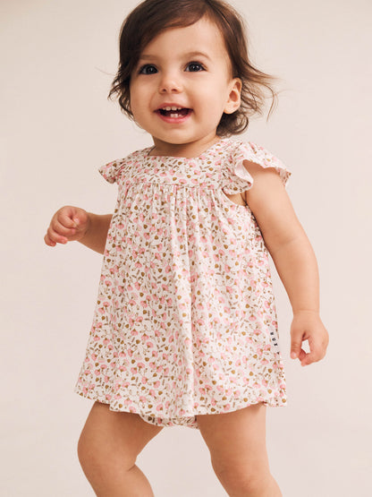 Huxbaby Ditsy Floral 2Pc Top And Bloomer Set