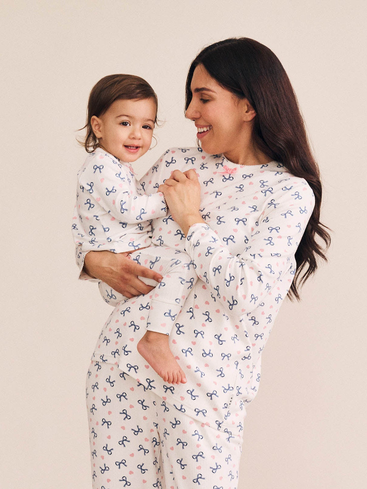 Huxbaby Hearts And Bows Long Sleeve Pj Set