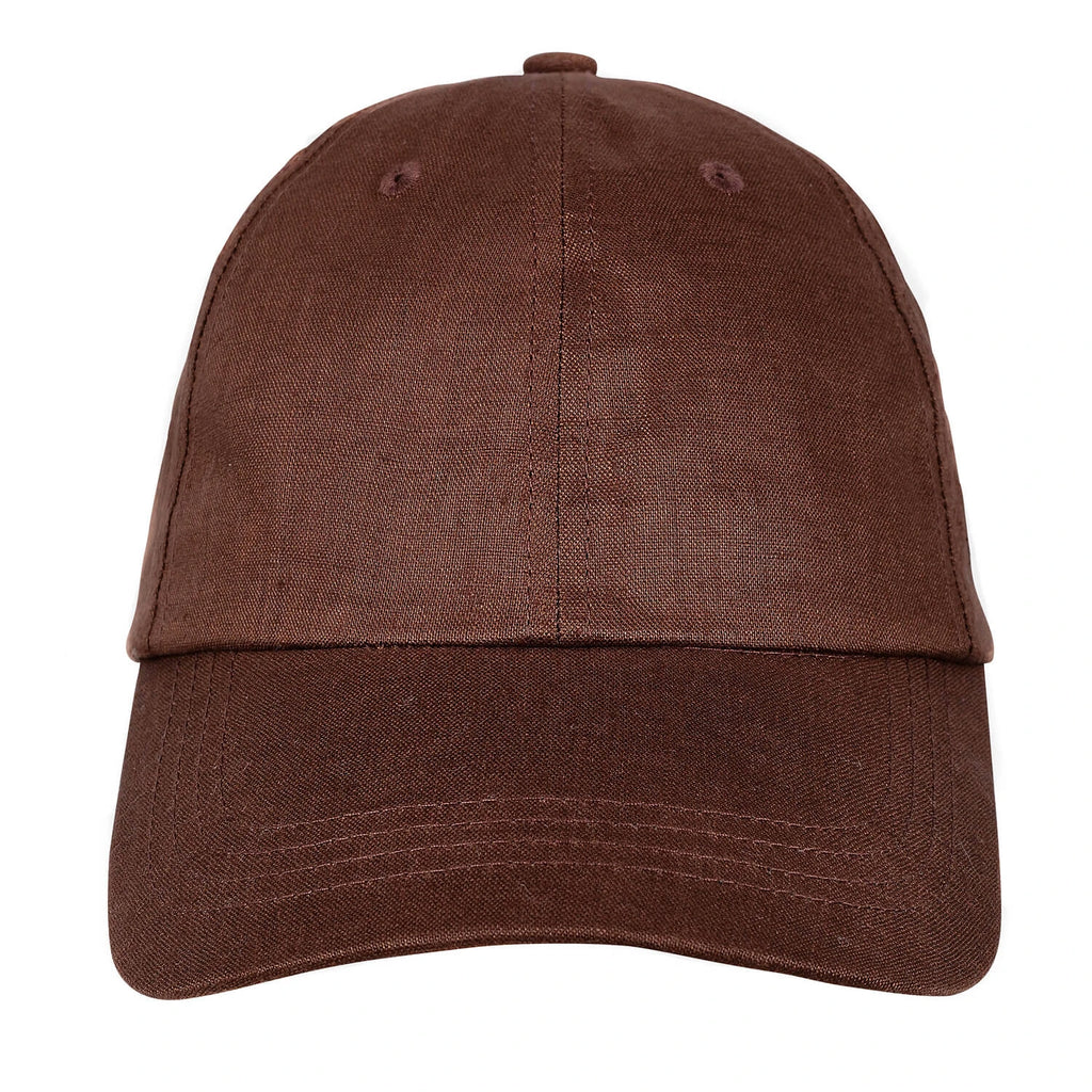 Bedhead Hats Silk lined Linen Bow Tie Cap - Espresso