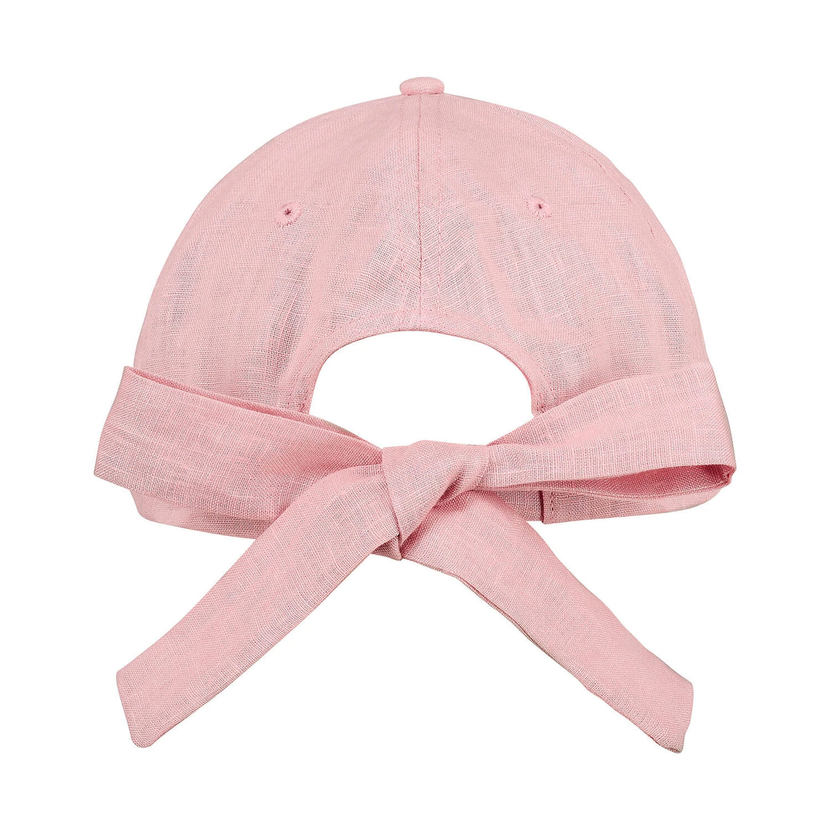 Bedhead Hats Silk lined Linen Bow Tie Cap - Rosa