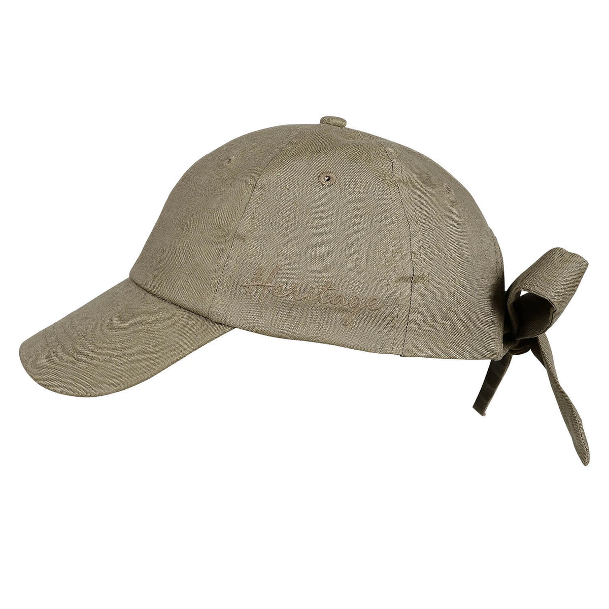 Bedhead Hats Silk lined Linen Bow Tie Cap - Sage