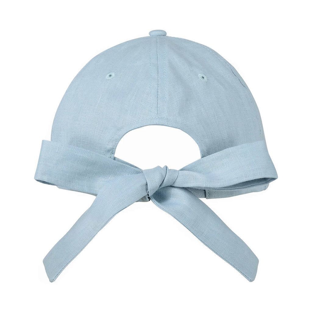 Bedhead Hats Silk lined Linen Bow Tie Cap - Skye