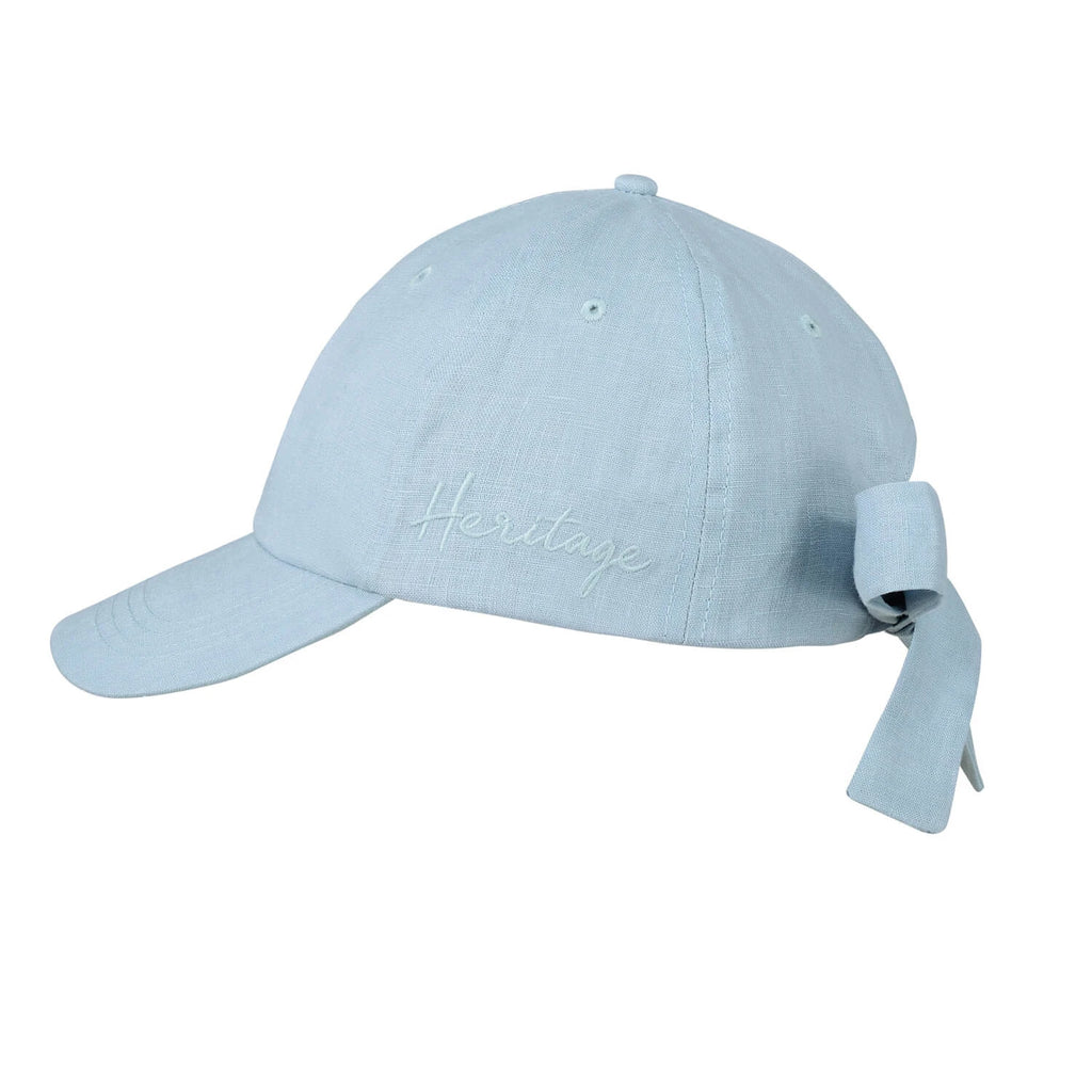 Bedhead Hats Silk lined Linen Bow Tie Cap - Skye