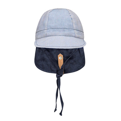 Bedhead 'Lounger' Flap Sun Hat - Charlie / Indigo