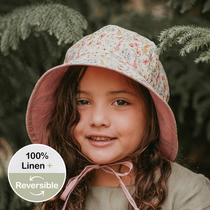 Bedhead 'Wanderer' Panelled Bucket Sun Hat - Paris / Rosa