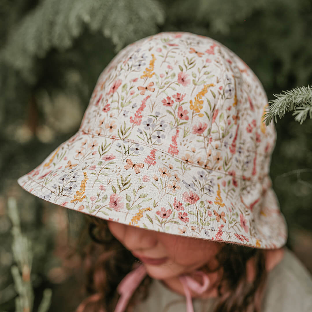 Bedhead 'Wanderer' Panelled Bucket Sun Hat - Paris / Rosa