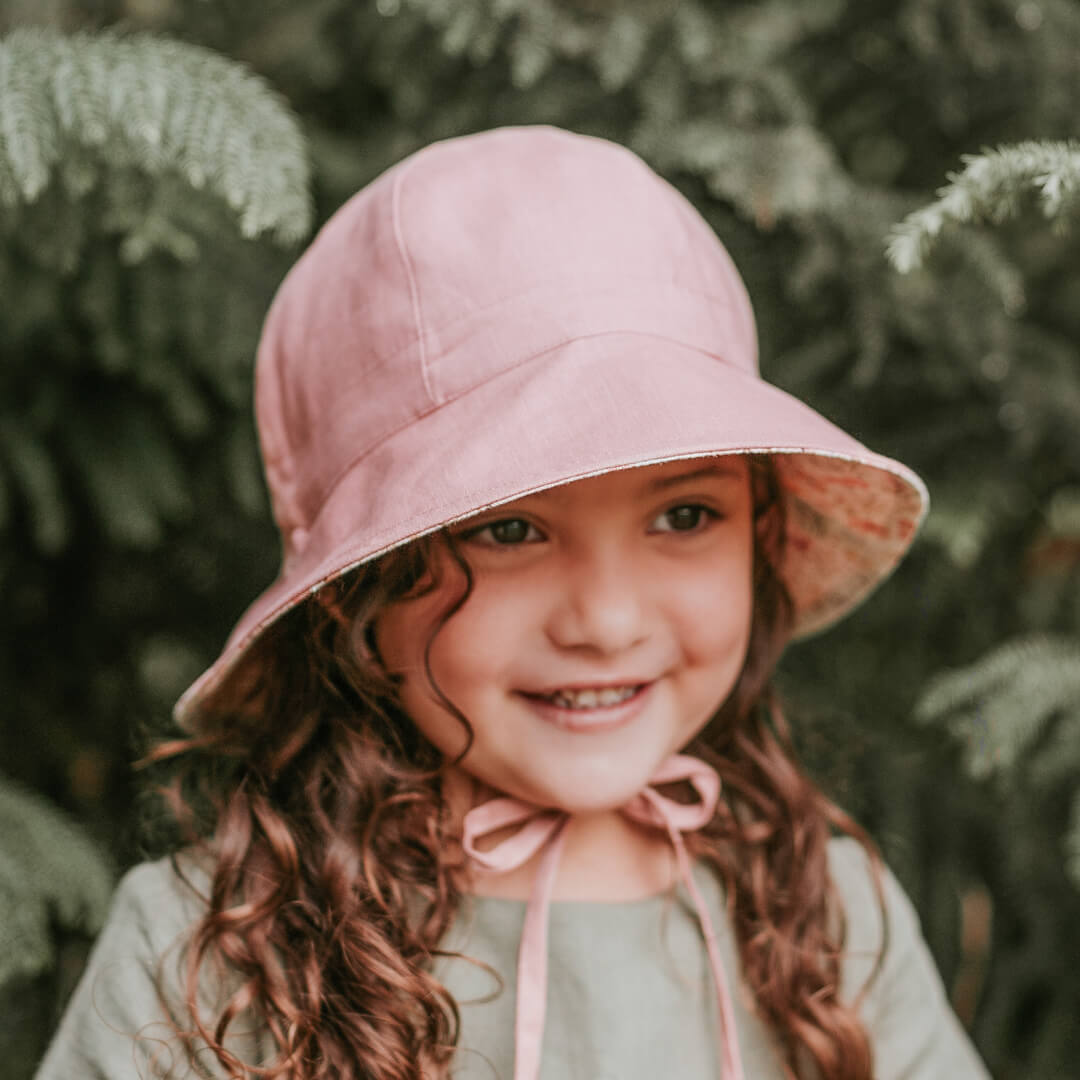 Bedhead 'Wanderer' Panelled Bucket Sun Hat - Paris / Rosa