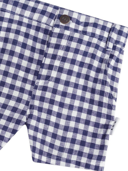 Huxbaby Check Chino Shorts
