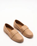 Walnut Harlow Loafer - Light Tan Weave