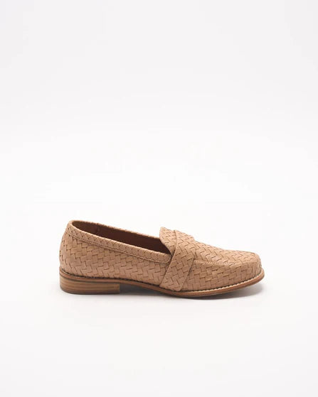 Walnut Harlow Loafer - Light Tan Weave