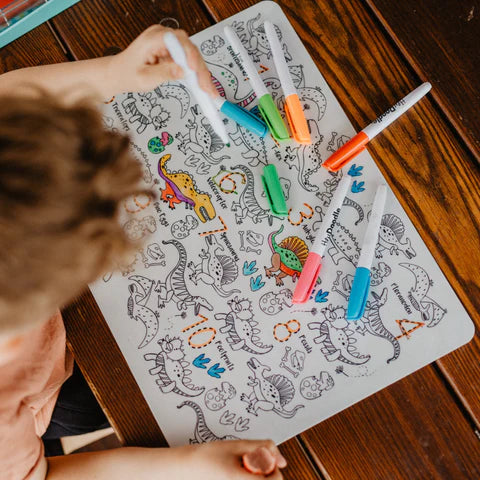 HeyDoodle DinoRoar Classic Colouring & Doodle Mat