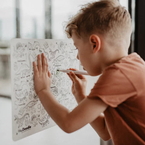 HeyDoodle DinoRoar Classic Colouring & Doodle Mat